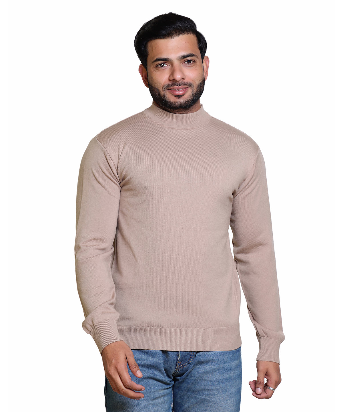 Men's Turtleneck sweater Beige Colour