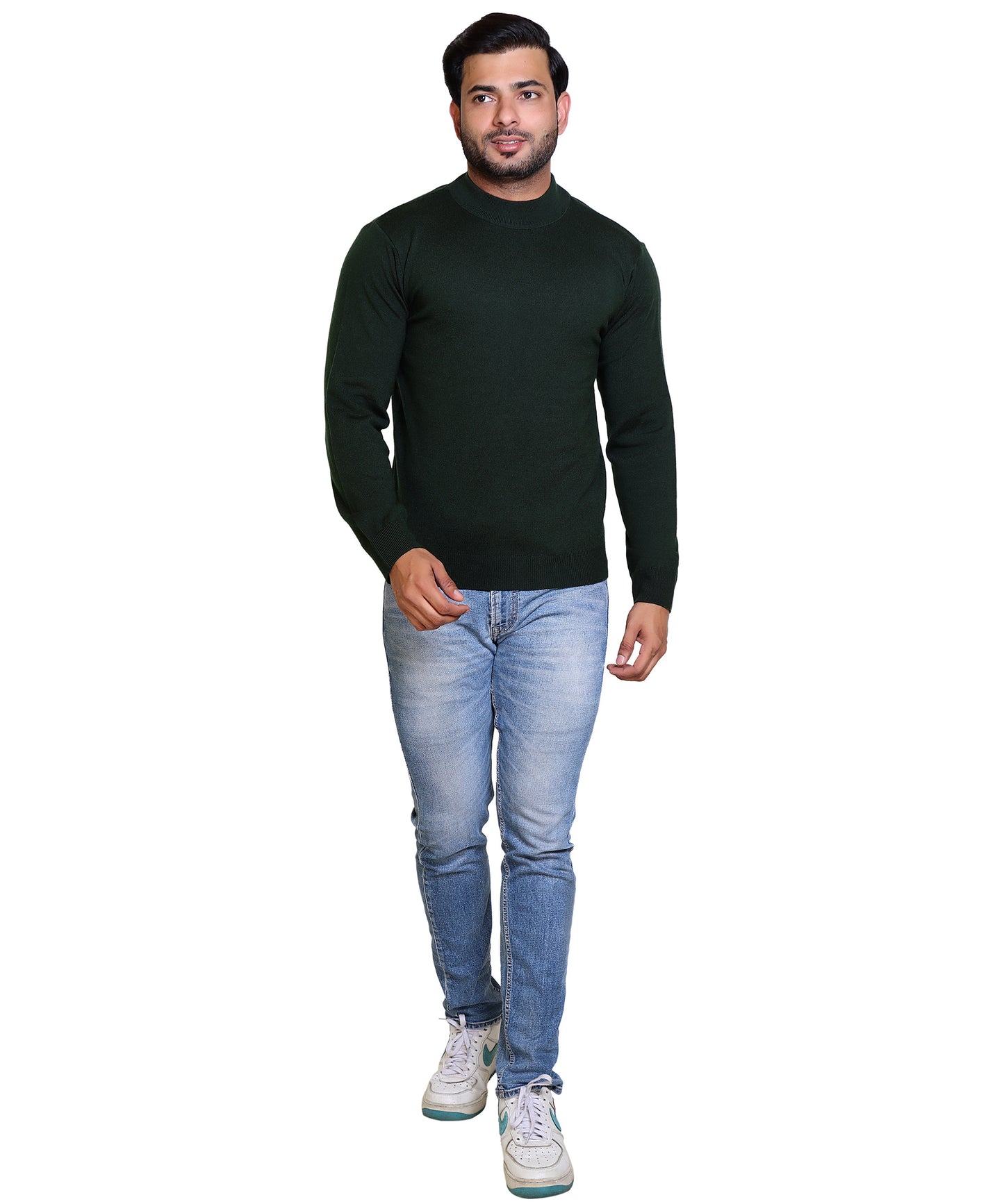 Men's Turtleneck sweater Olive Colour