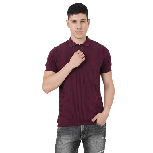 Men Button Polo Neck Pure Cotton