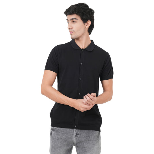 Men Polo Neck Half SLV Shirt