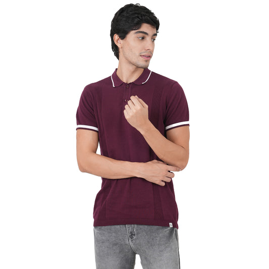 Men Button Polo Neck Pure Cotton