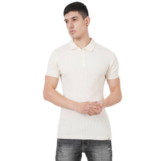 Men Button Polo Neck Pure Cotton
