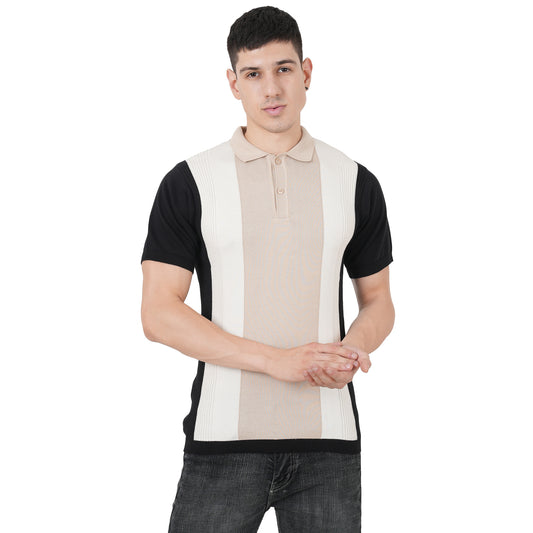 Men Button Polo Neck Pure Cotton