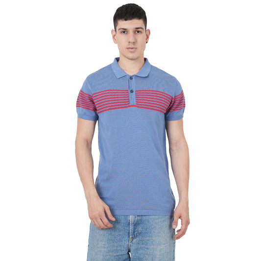 Men Button Polo Neck Pure Cotton