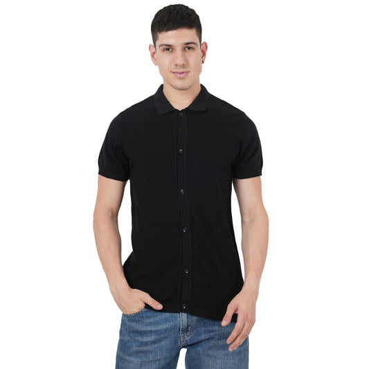 Men Polo Neck Half SLV Shirt