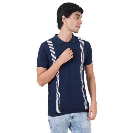 Men Button Polo Neck Pure Cotton