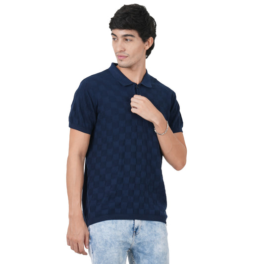 Men Button Polo Neck Pure Cotton