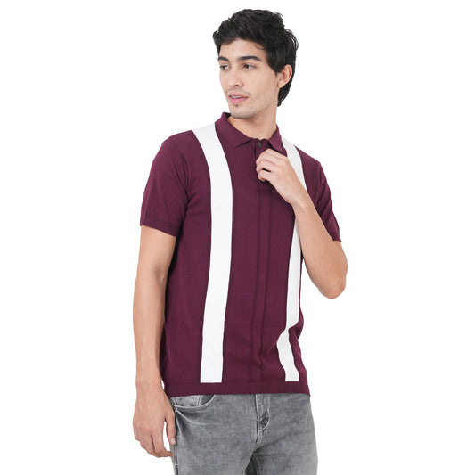 Men Button Polo Neck Pure Cotton