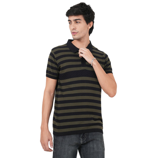 Men Button Polo Neck Pure Cotton