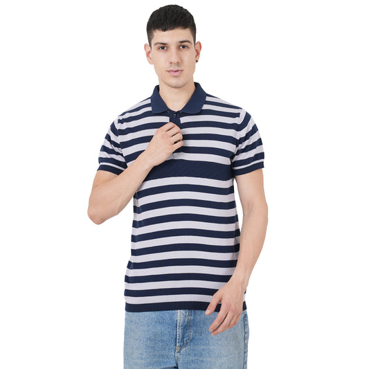 Men Button Polo Neck Pure Cotton