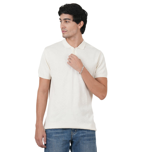 Men Button Polo Neck Pure Cotton