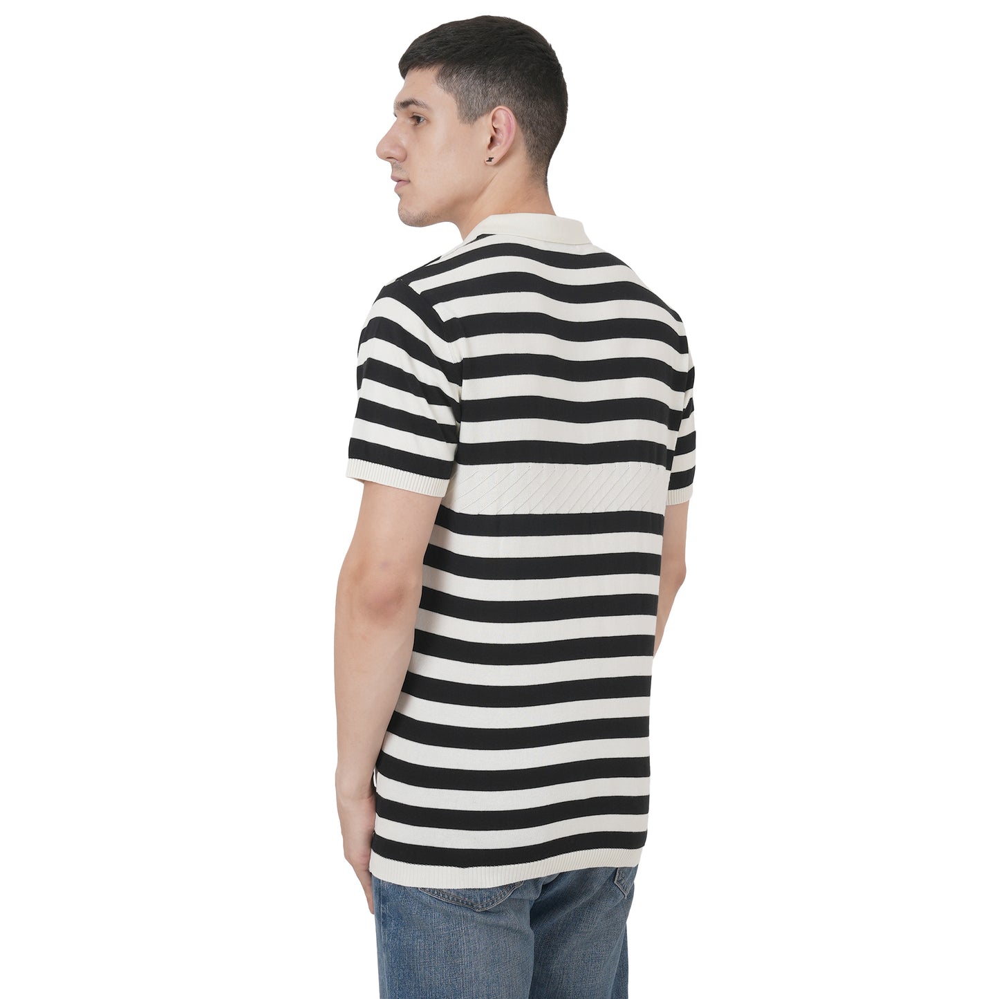 Men Button Polo Neck Pure Cotton