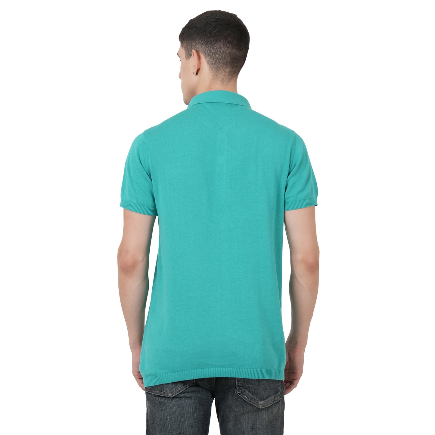 Men Button Polo Neck Pure Cotton