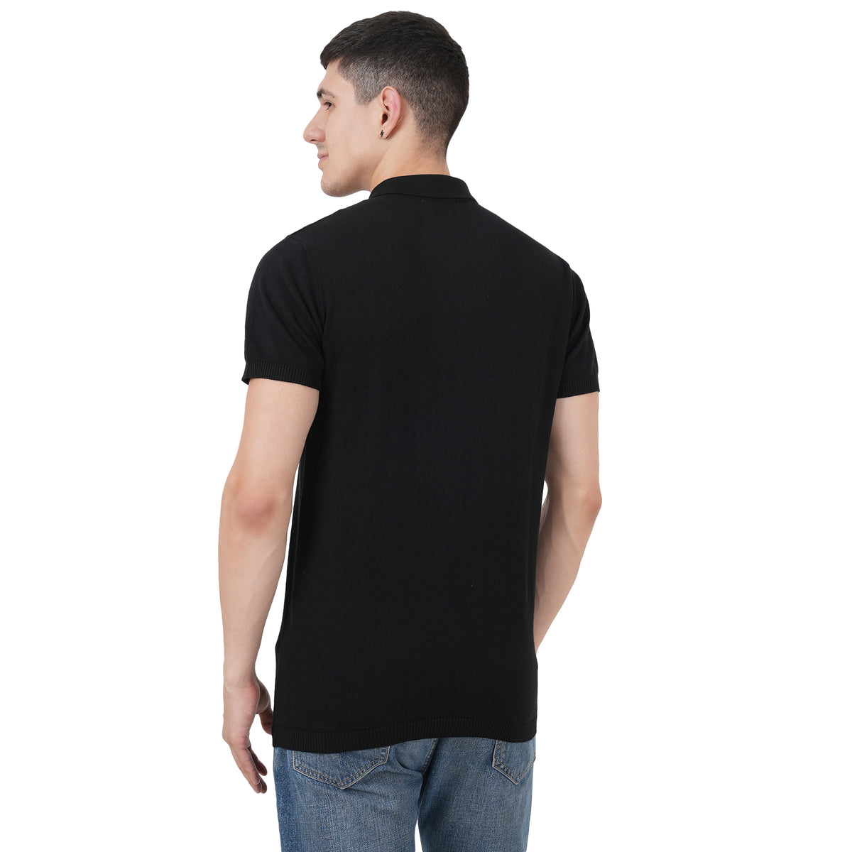 Men Polo Neck Half SLV Shirt