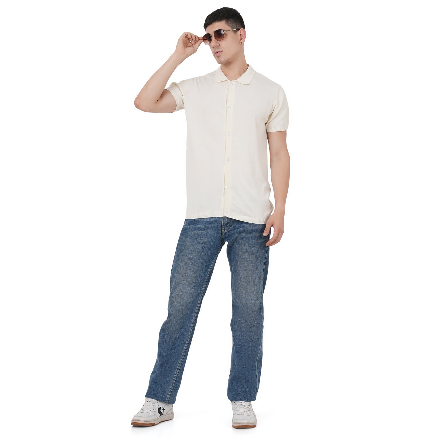 Men Polo Neck Half SLV Shirt