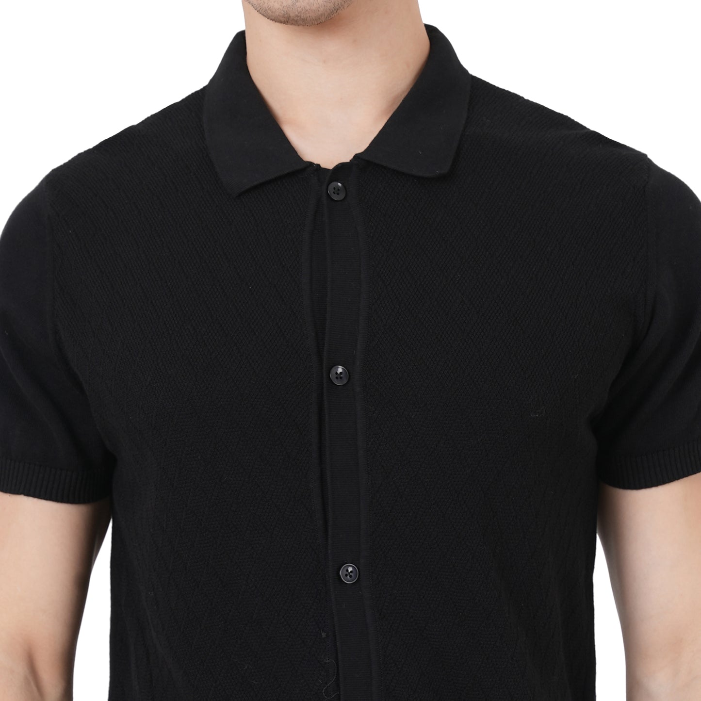 Men Polo Neck Half SLV Shirt