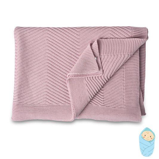 Baby warm wrap mauve