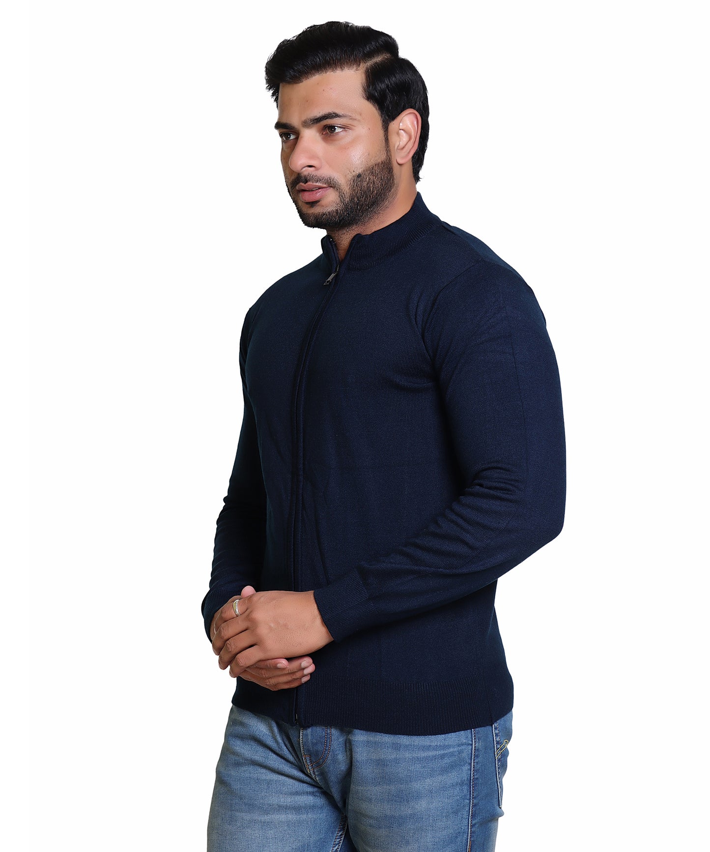 Men's Sweater Front Full Zipper Full SLV