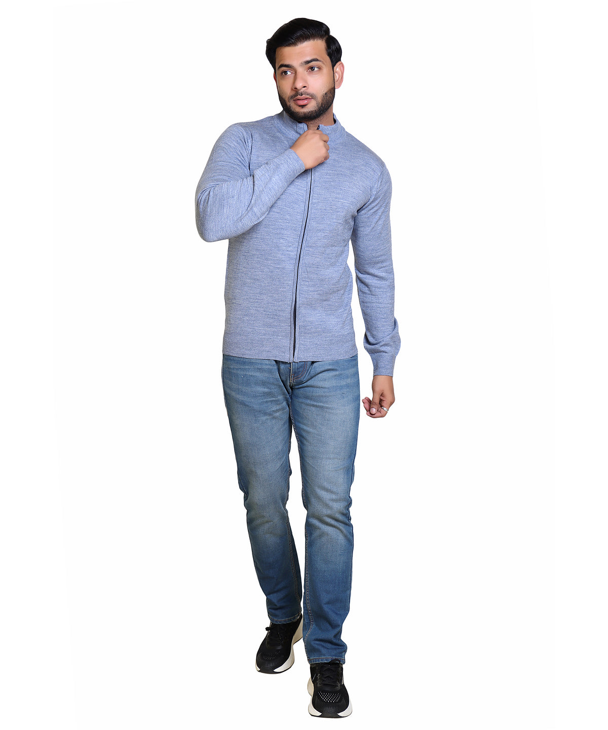 Men's Sweater Front Full Zipper Full SLV