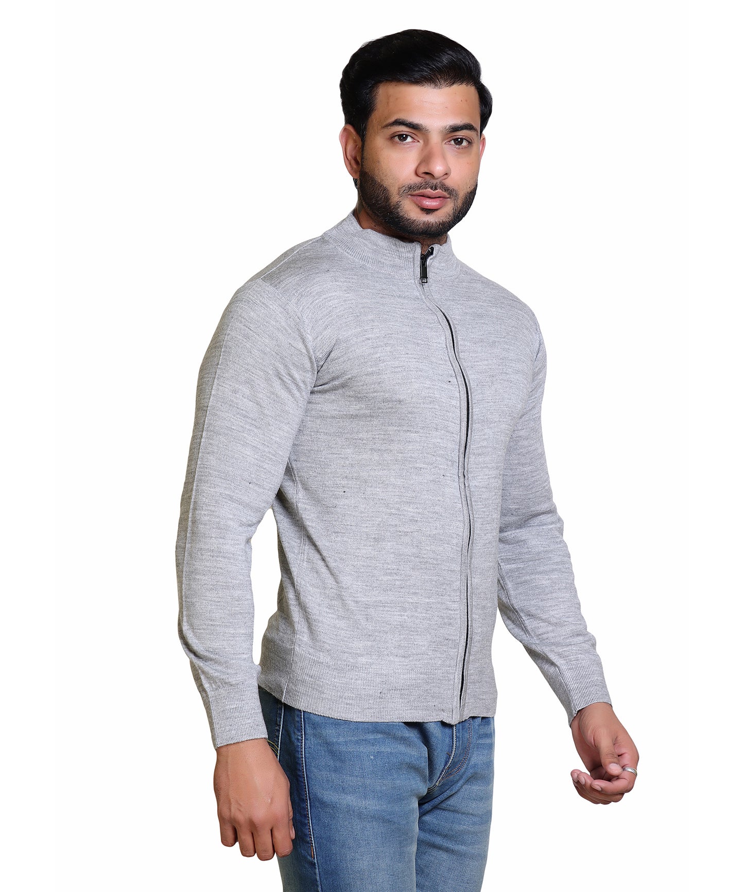 Men's Sweater Front Full Zipper Full SLV