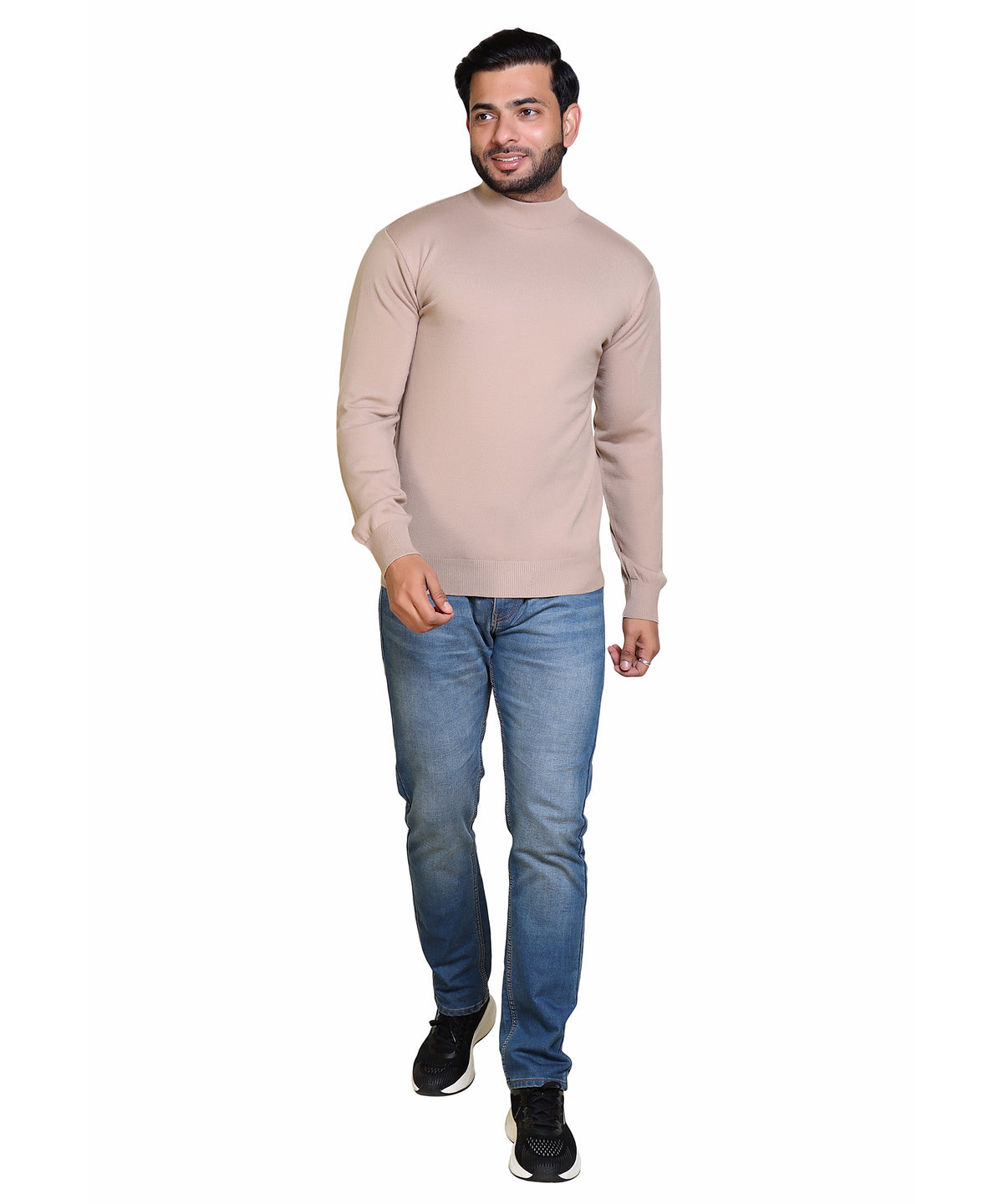Men's Turtleneck sweater Beige Colour