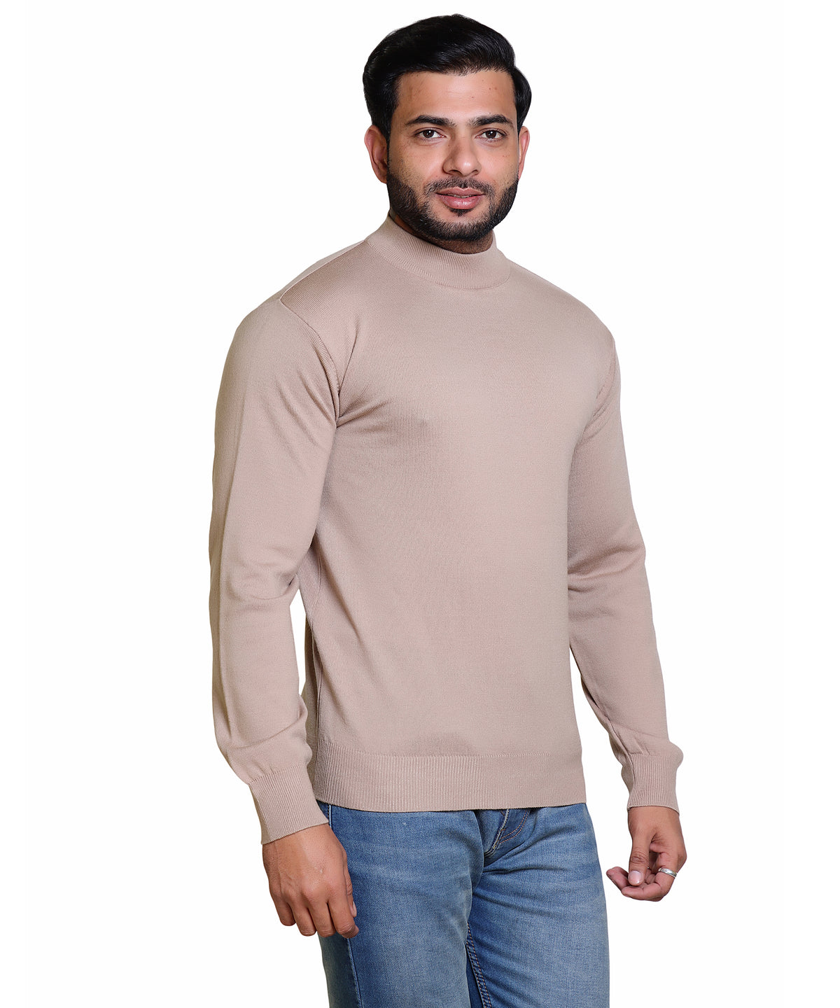 Men's Turtleneck sweater Beige Colour
