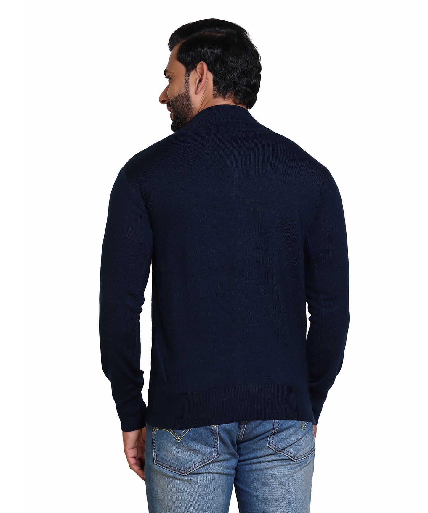 Men's Sweater Front Half Zipper Full SLV