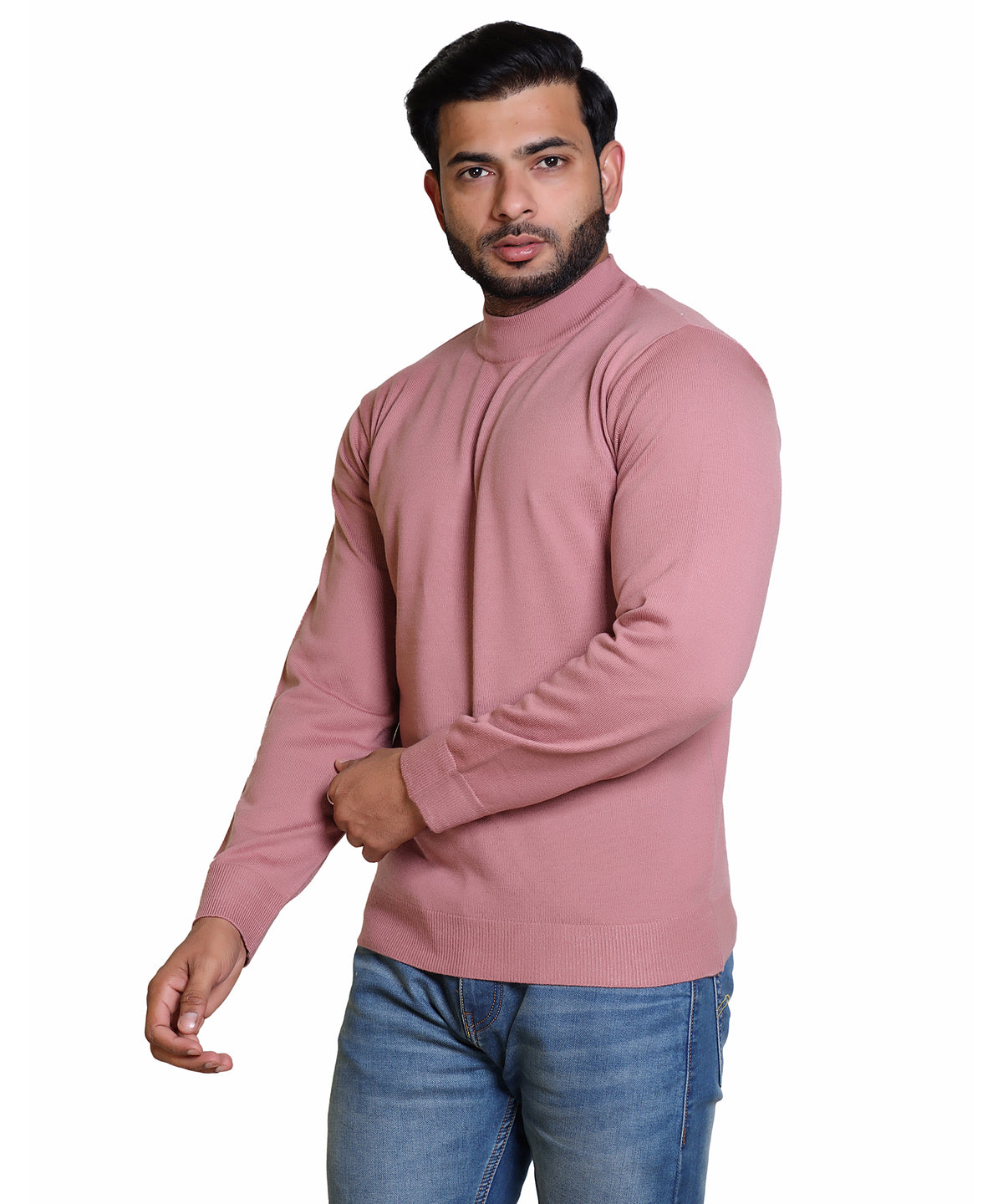 Men's Turtleneck sweater Pink Colour