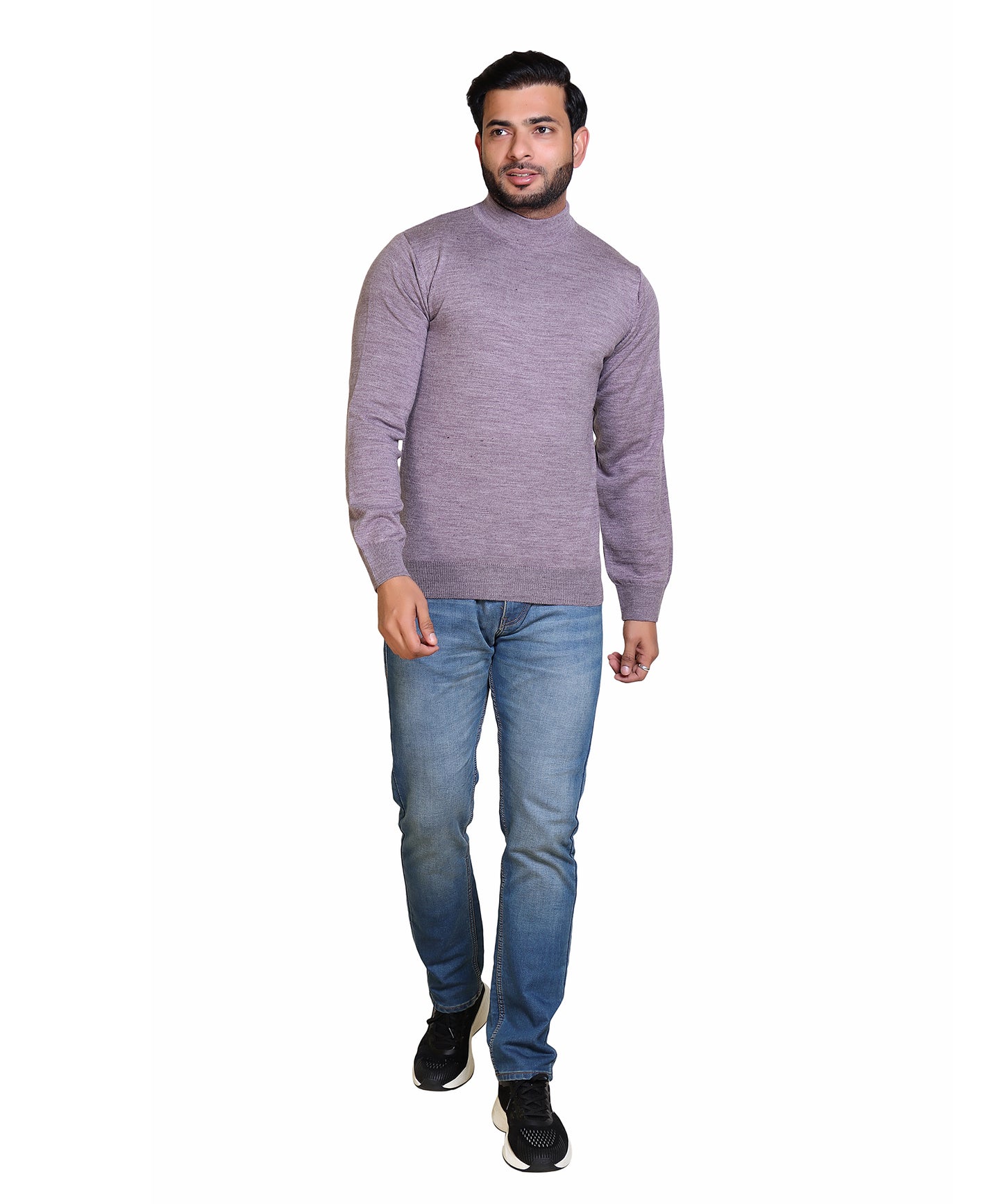 Men's Turtleneck sweater Mauve Colour