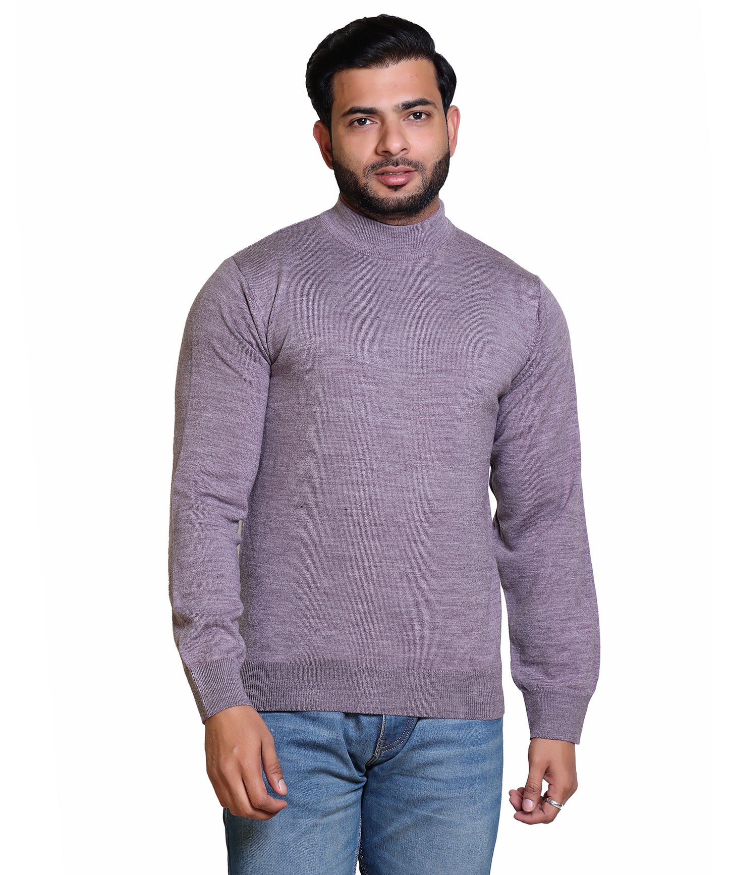 Men's Turtleneck sweater Mauve Colour