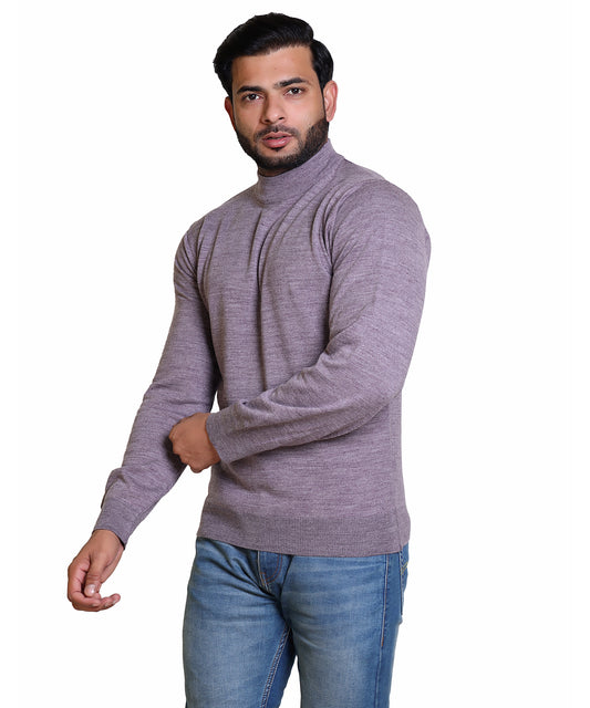 Men's Turtleneck sweater Mauve Colour