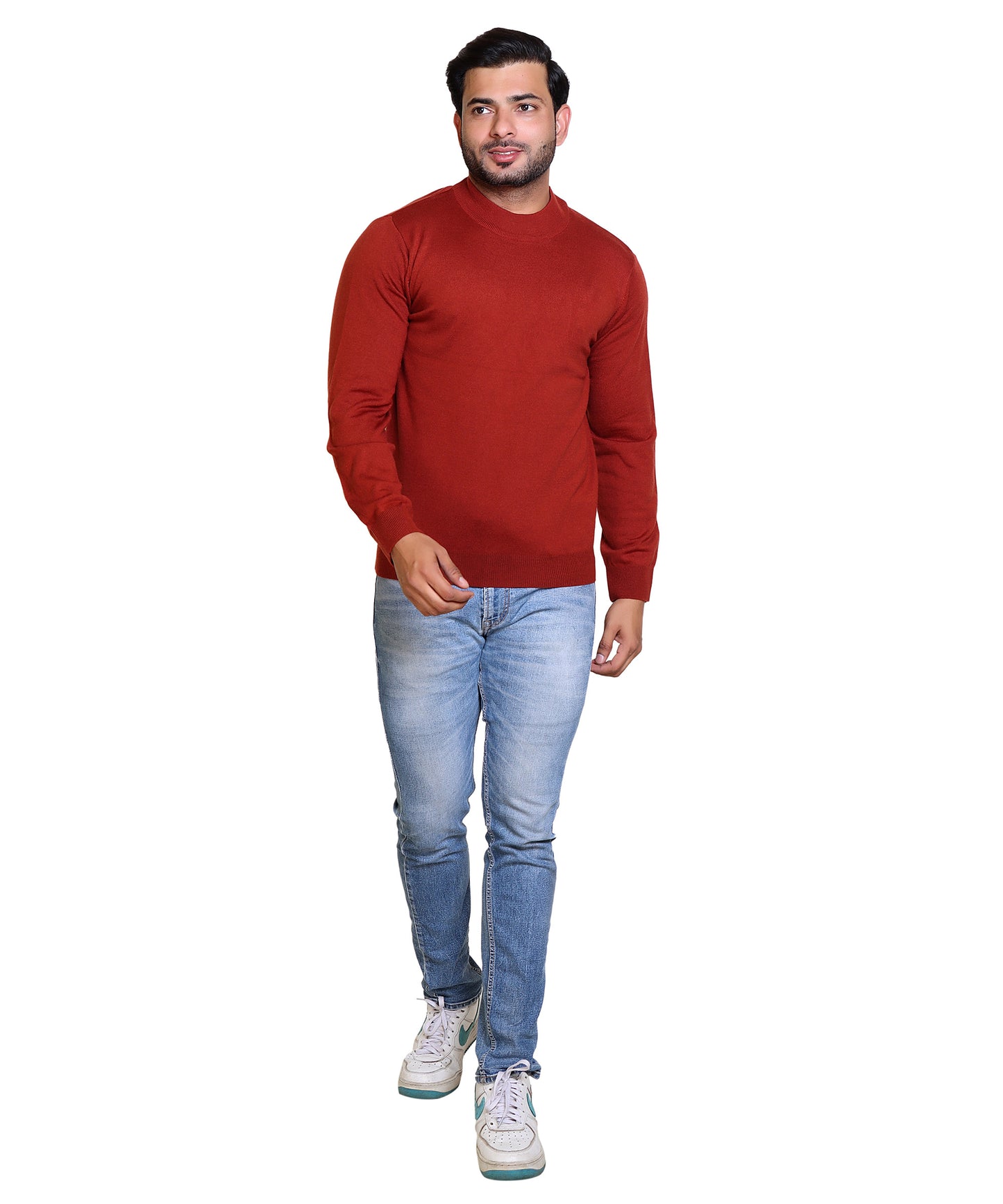 Men's Turtleneck sweater Rust Colour