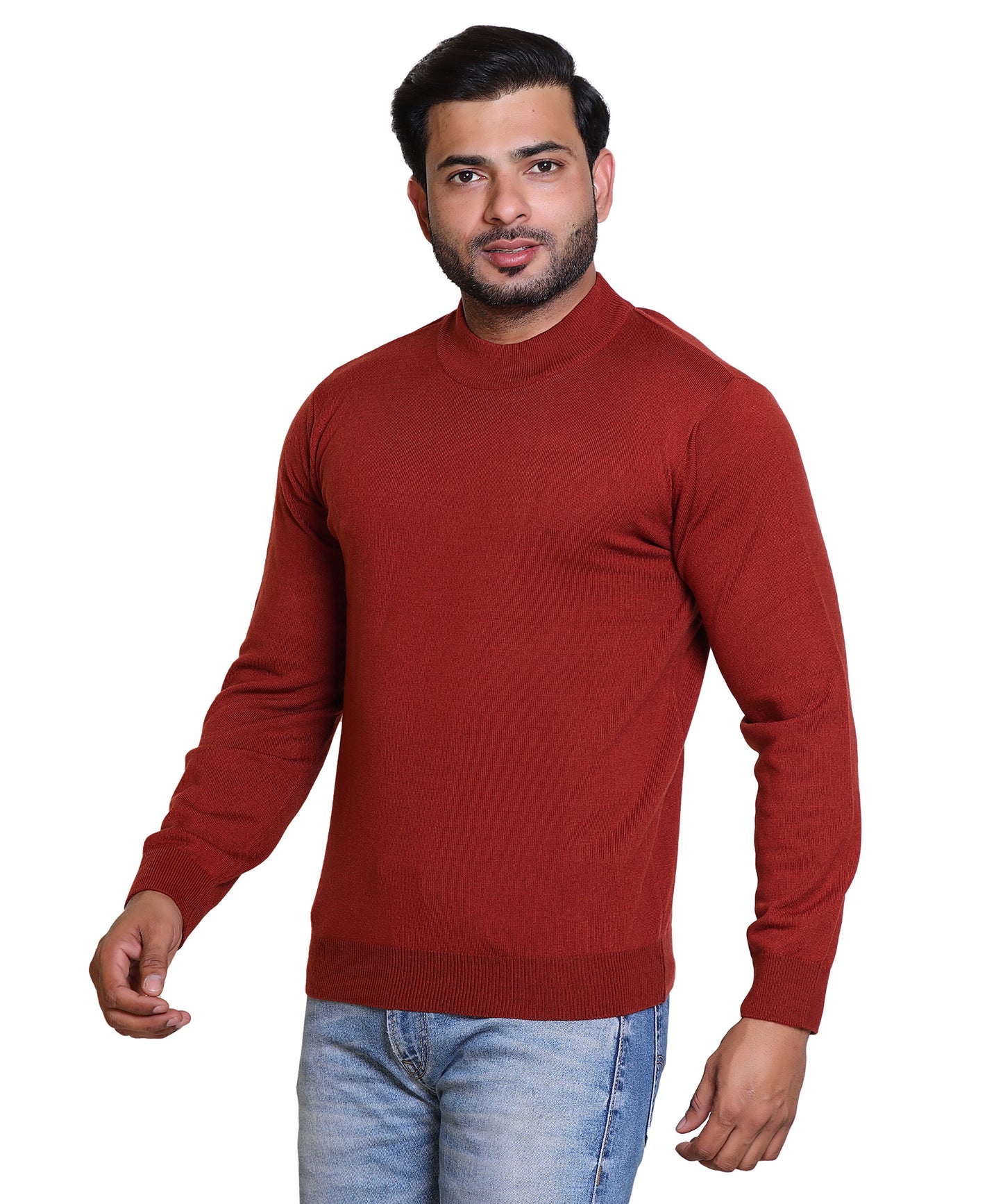 Men's Turtleneck sweater Rust Colour