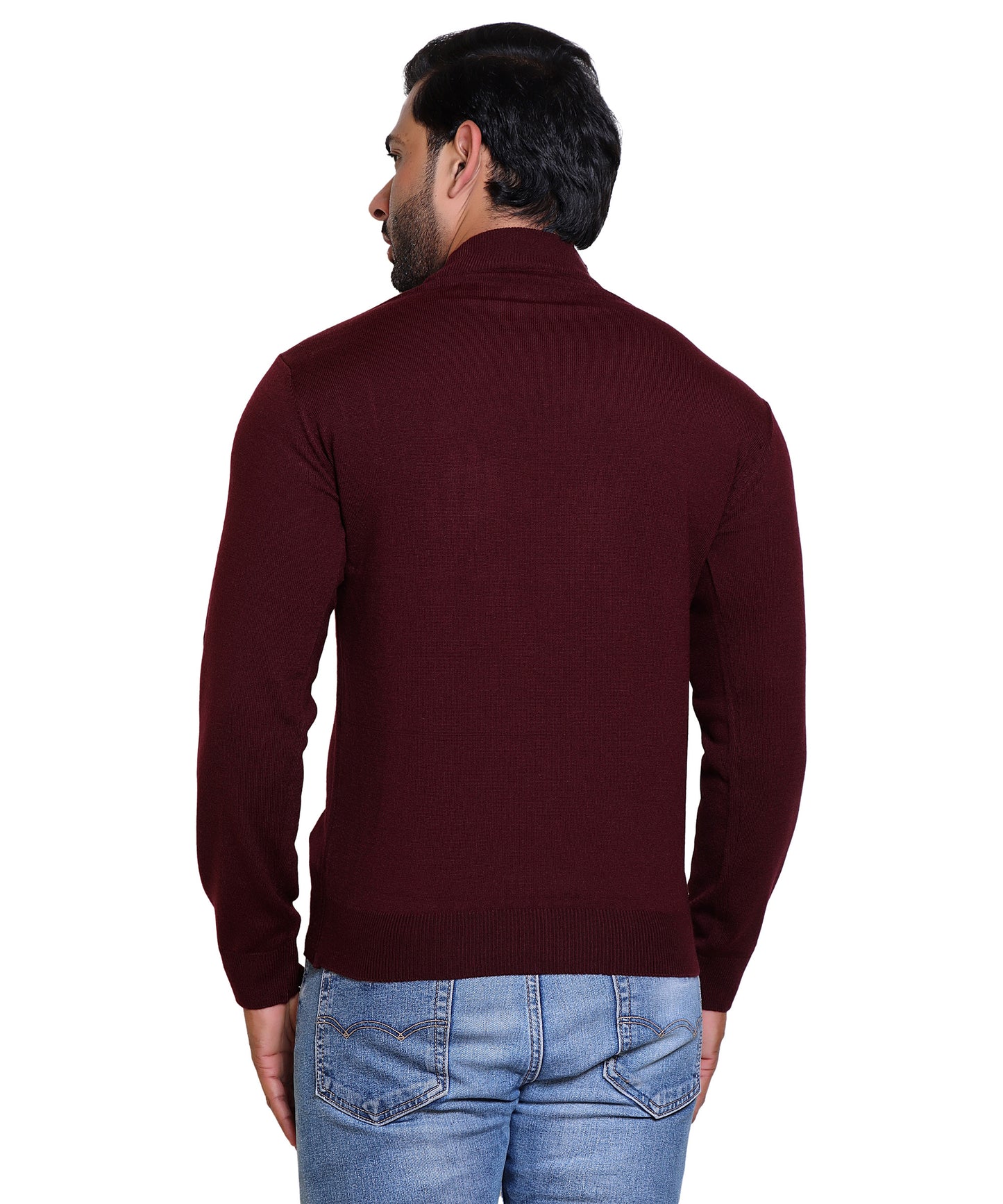 Men's Turtleneck sweater Maroon Colour
