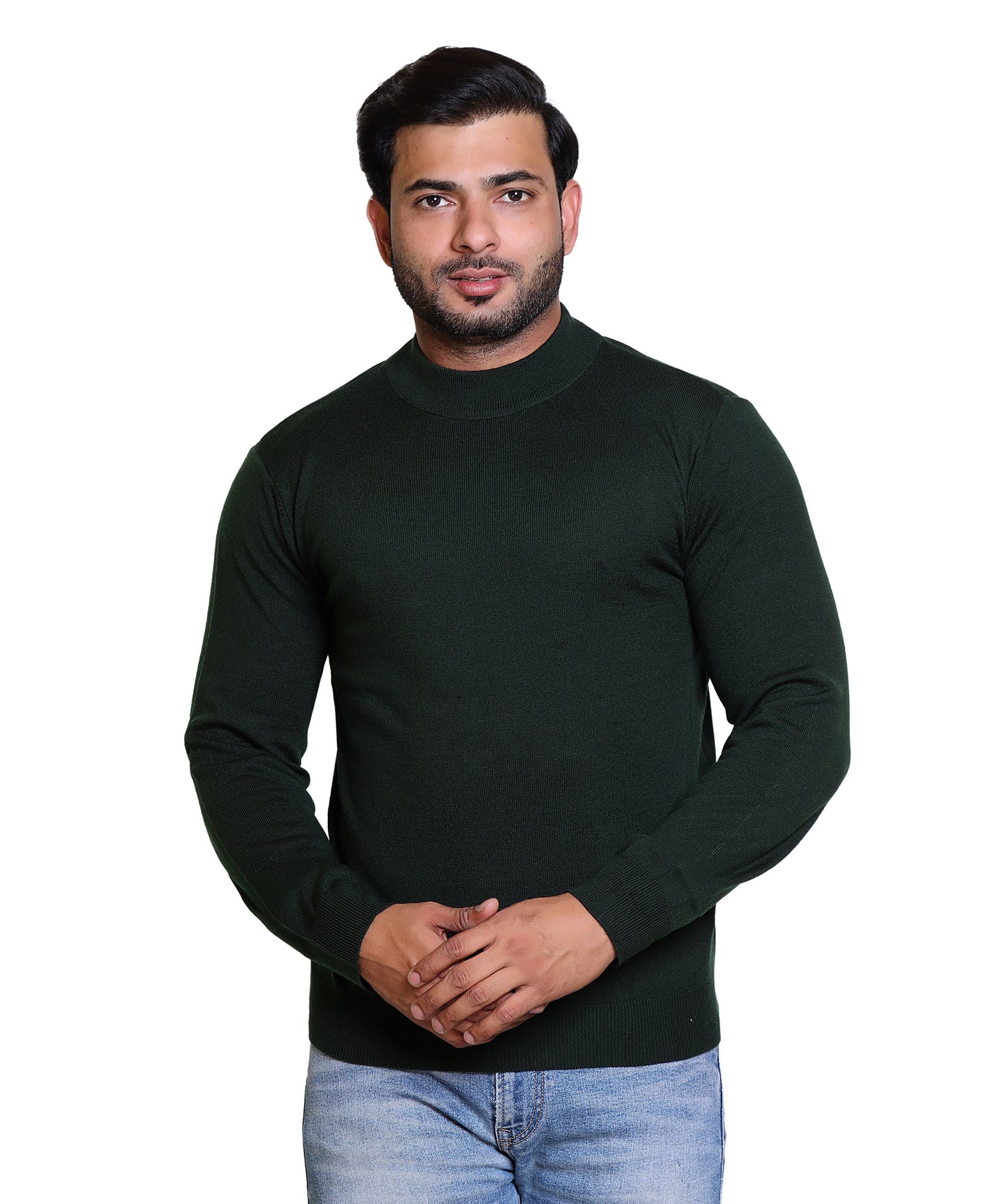 Men's Turtleneck sweater Olive Colour