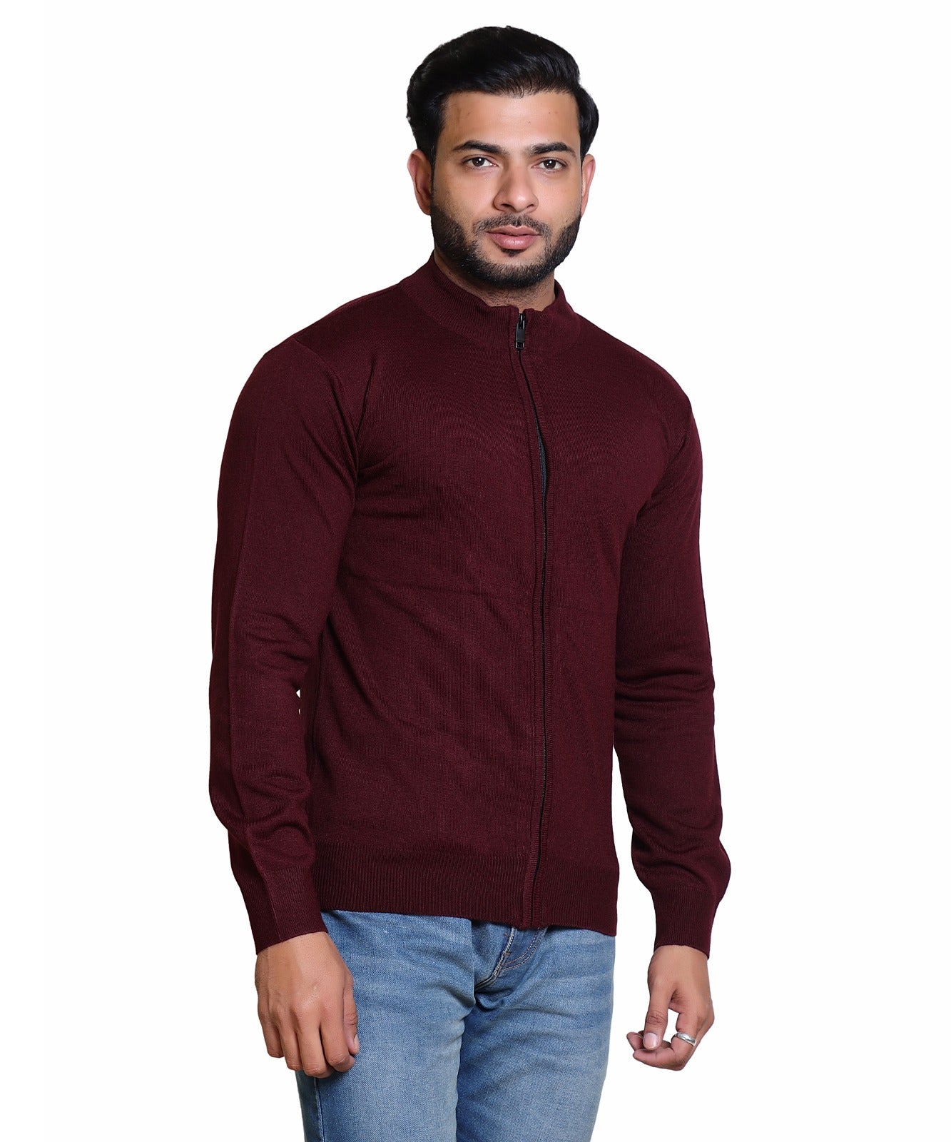 Men's Sweater Front Full Zipper Full SLV