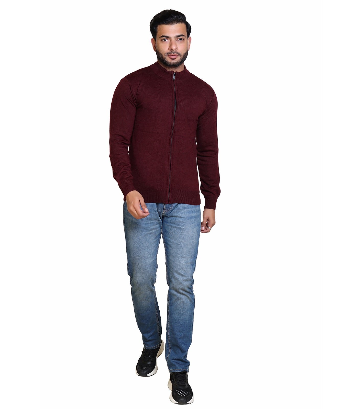 Men's Sweater Front Full Zipper Full SLV